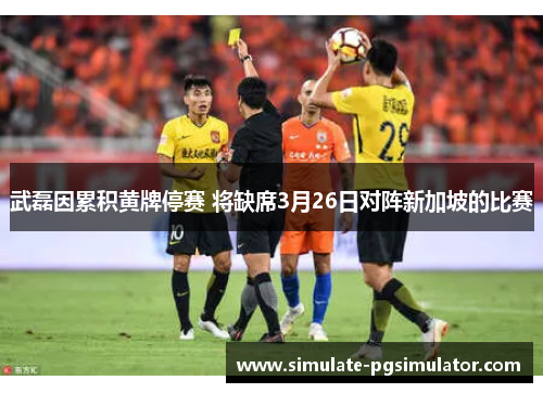 武磊因累积黄牌停赛 将缺席3月26日对阵新加坡的比赛
